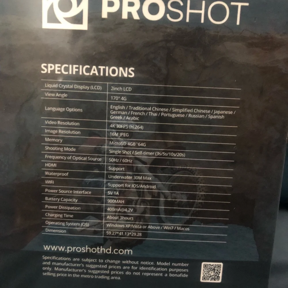 ProShot PS5 4K camera. Brand New.